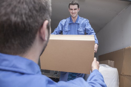 Removal van ready for a move in Ponders End