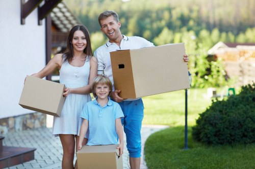 Household furniture being moved safely by professional removalists