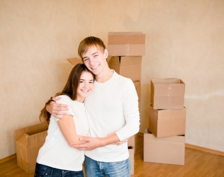 Boxes and household items prepared for removals in Ponders End