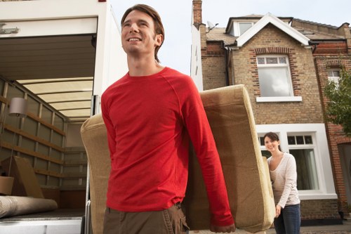 Local movers planning access for a home move in Ponders End