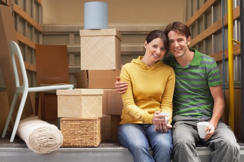 Commercial moving team planning an office relocation in Ponders End