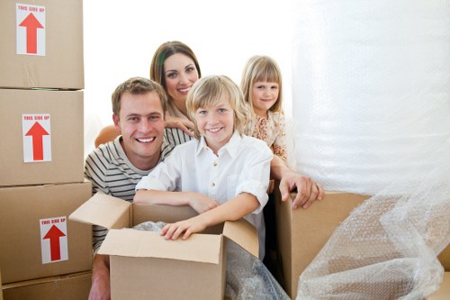 Packing and loading items for a house move in Ponders End
