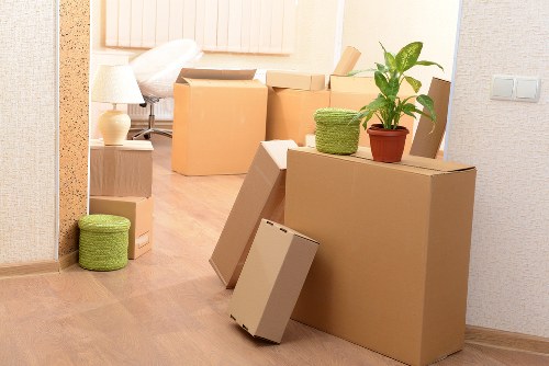 Office relocation team preparing a business move in Ponders End