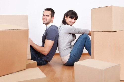 Local movers handling a property access challenge in Ponders End