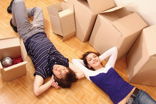 Loading furniture into a hire truck for a house move in Ponders End
