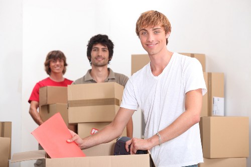 Organised moving day packing and labelling service for a property in Ponders End